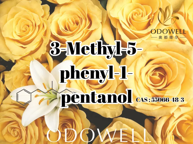 ODOWELL Suadet 3-Methyl-5-phenyl-1-pentanolum pro Floralibus recentibus et Rosae-Sicut Odore Applications