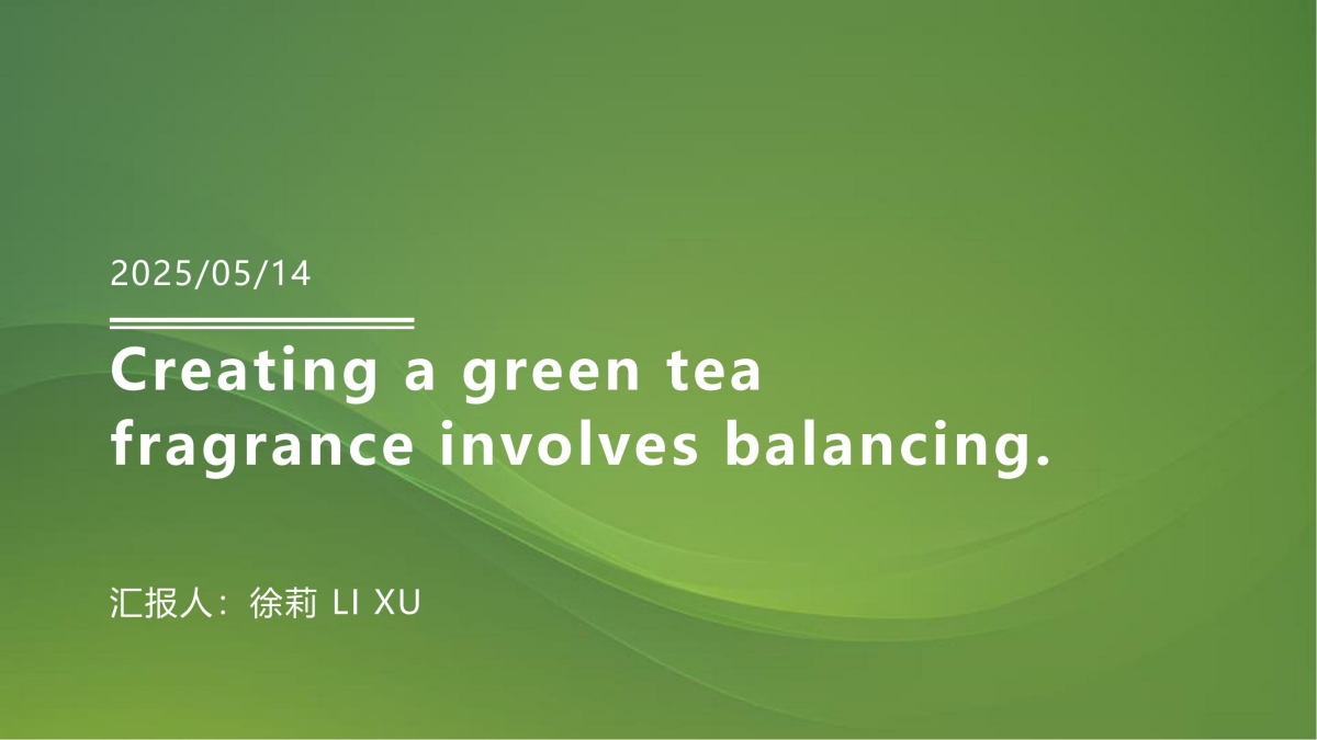 Ingredientia album pro viridi tea odor